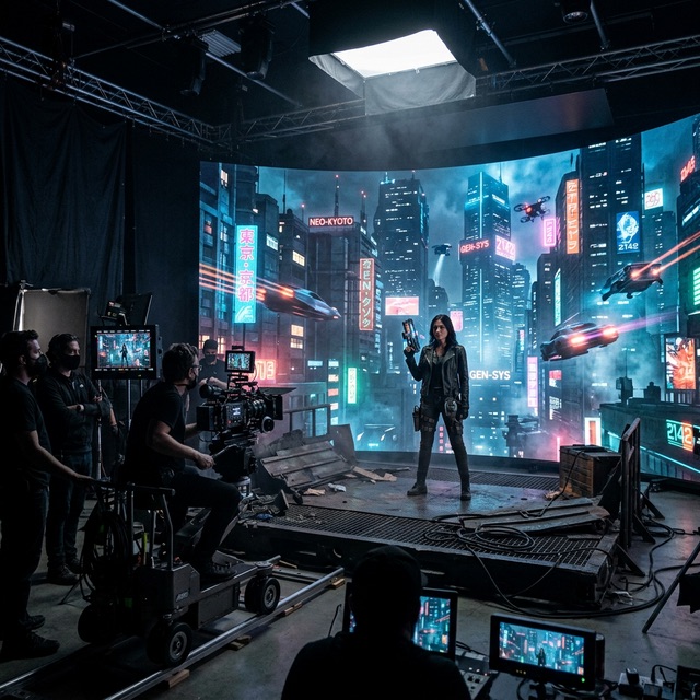 Nike cyberpunk konsept denemesi, AI ile üretilmiş kampanya görseli