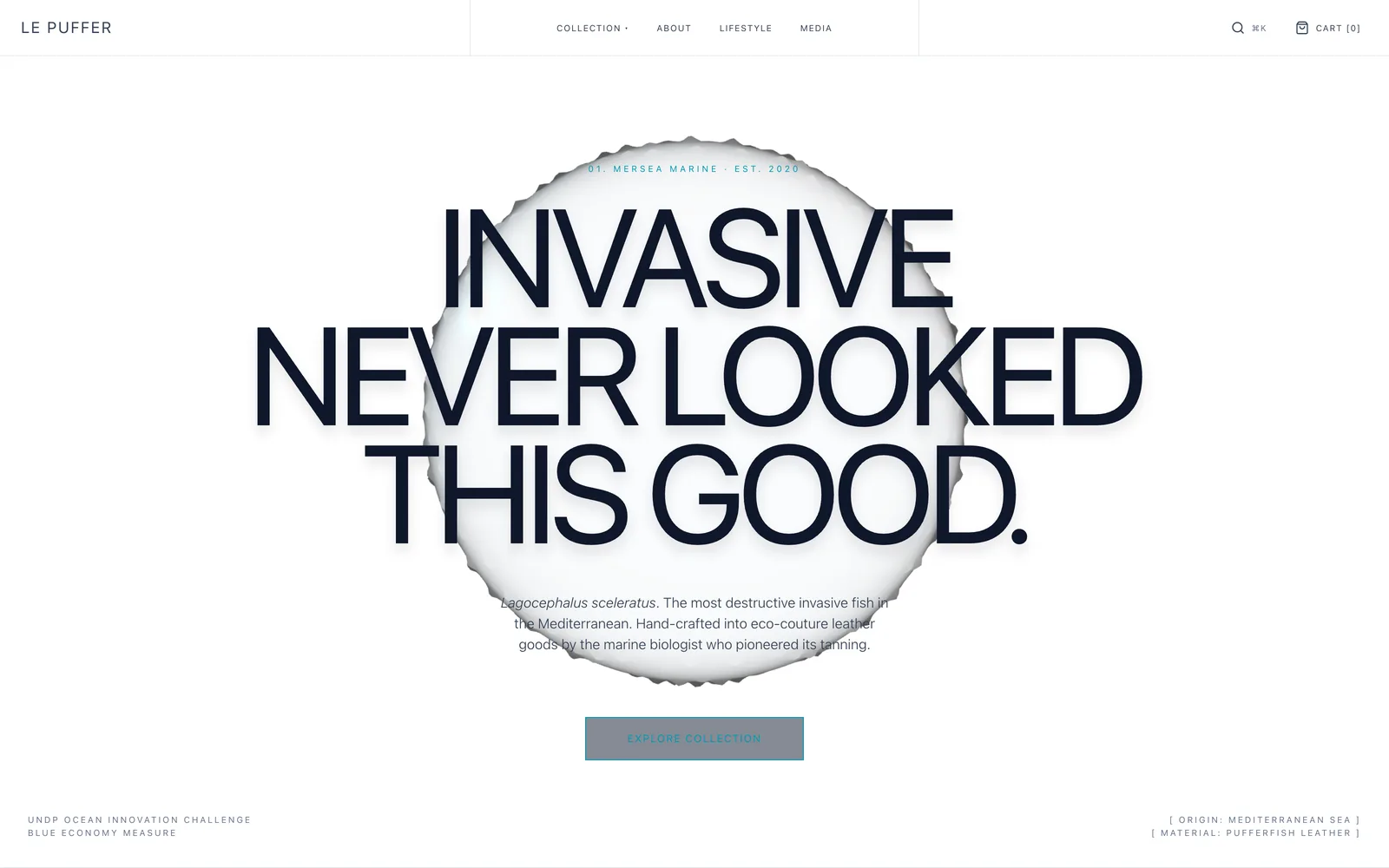LE PUFFER, Sustainable Marine Leather Goods